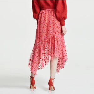 custom velvet flocking skirt