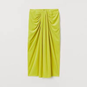 high waist velour maxi skirt