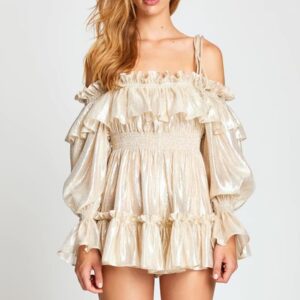 off-the-shoulder strap mini dress