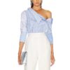 cotton one-off-the-shoulder