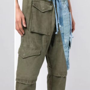 custom patchwork denim details