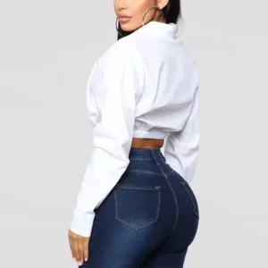 long sleeve crop sex ytop