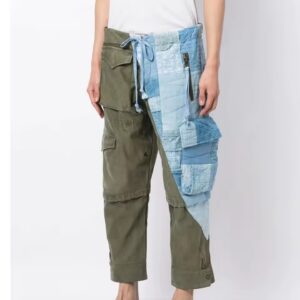 patchwork jeans for men
