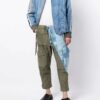 patchwork pockets denim