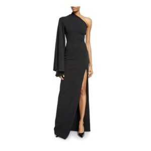custom crepe evening dress
