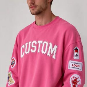 embroidered patch hoodie