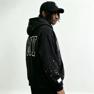 oversized full-zip hoodies side show